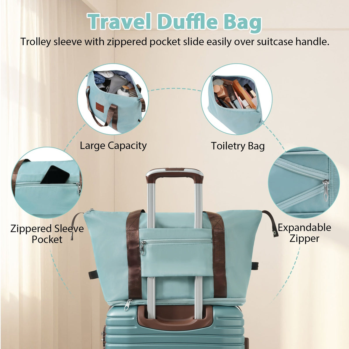 Rashemi Suitcase Premium – Blue – product photo 9