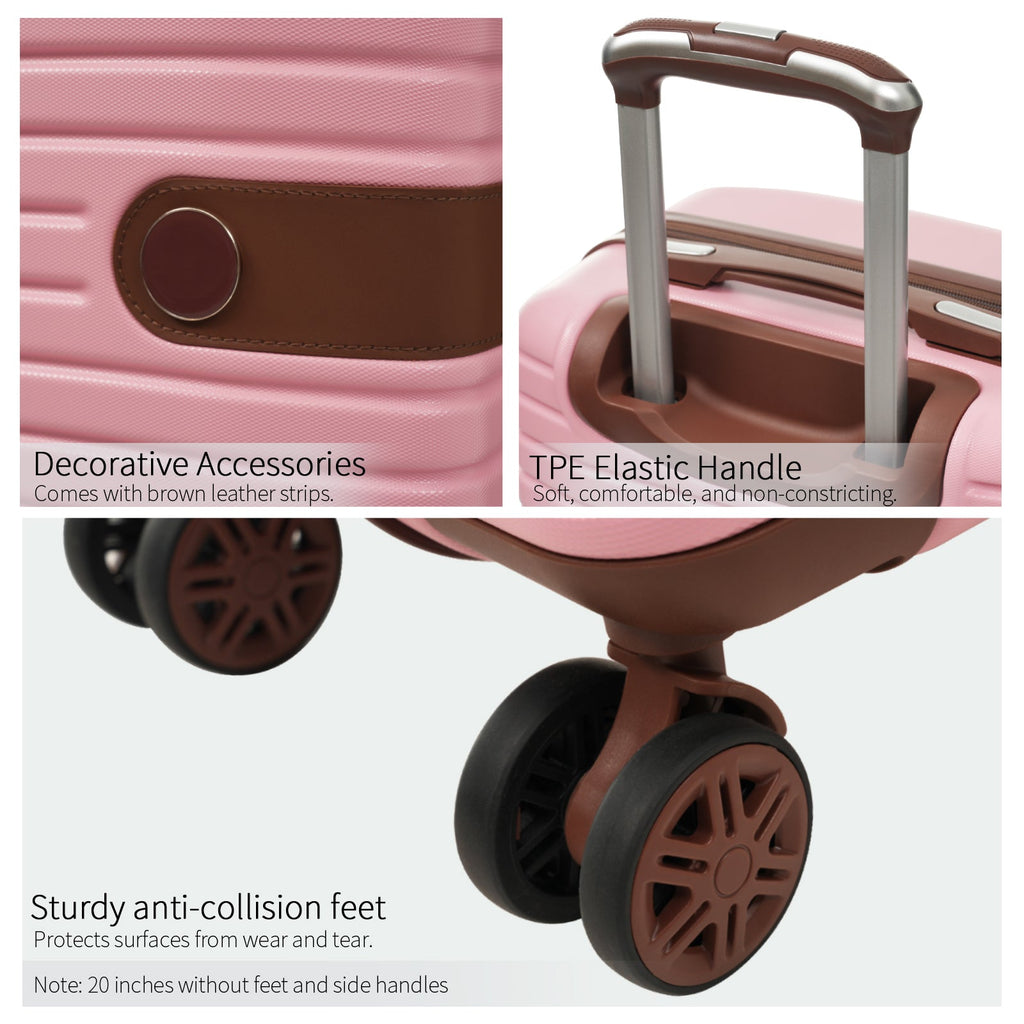 Rashemi Suitcase Premium – Pink – description photo 3