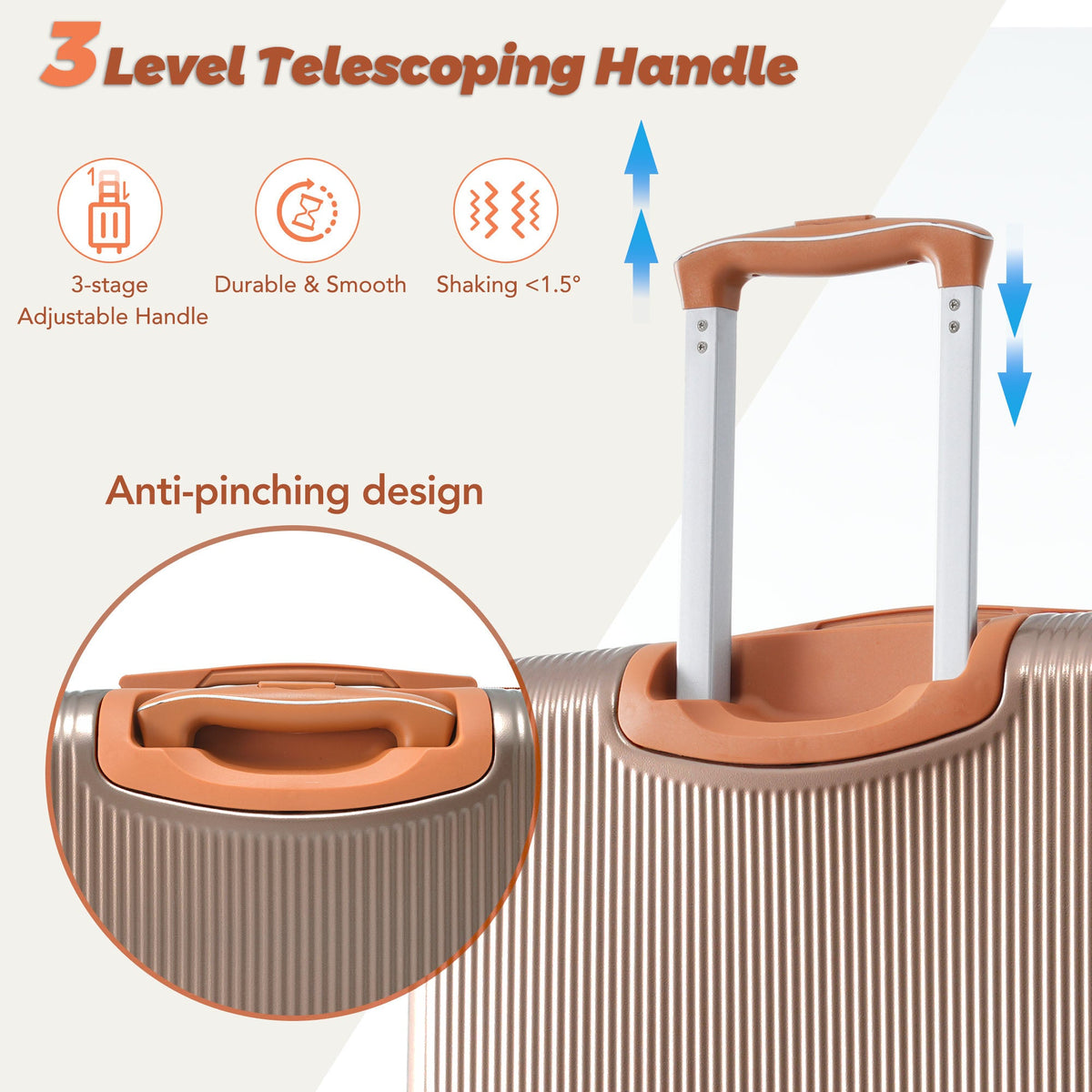 Rashemi Suitcase Premium – Copper – description photo 1