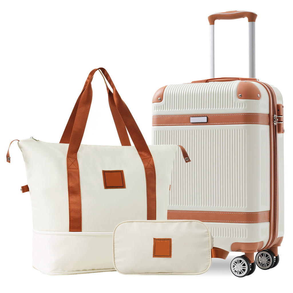 Rashemi Suitcase Premium – Cream – suitcase photo 1