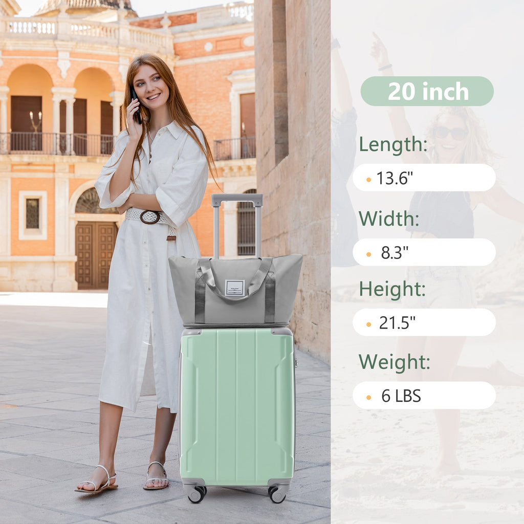 Rashemi Suitcase Premium – Soft Lime – description photo 1