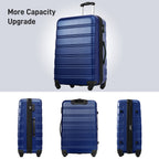 Rashemi 3-Piece Suitcase Set – Blue – foto 6 uit beschrijving