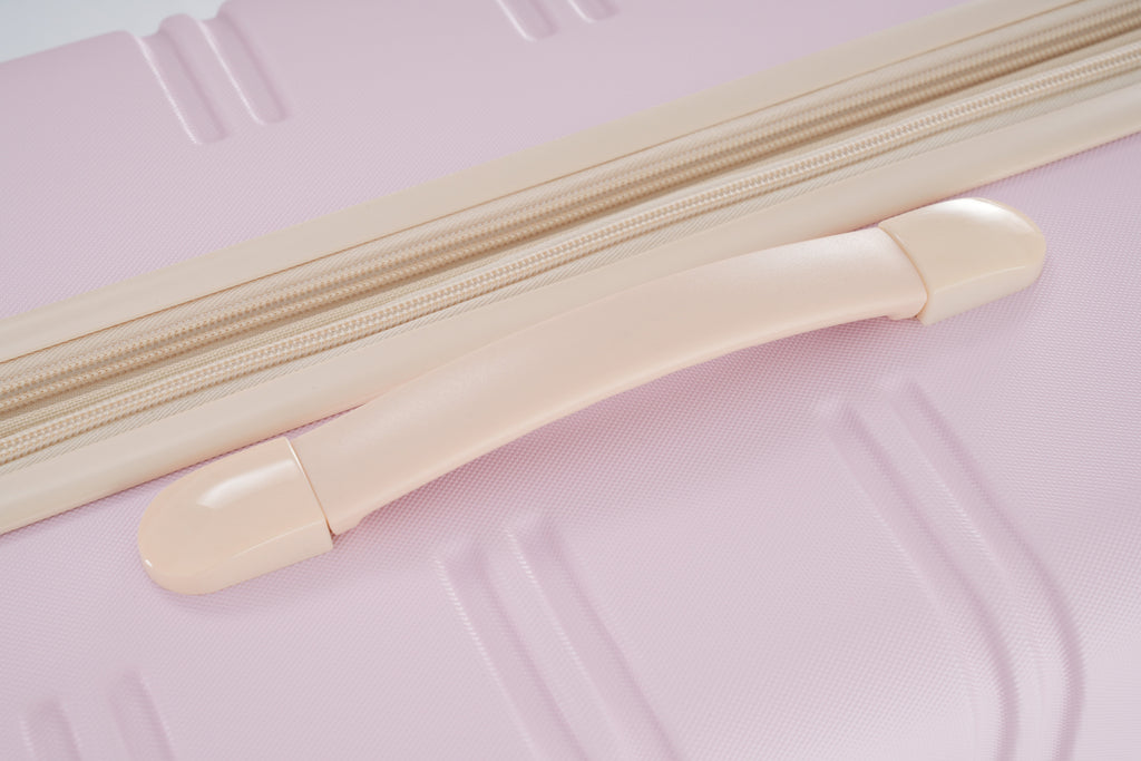 Rashemi 3-Piece Suitcase Set – Light Pink – foto 4 uit beschrijving