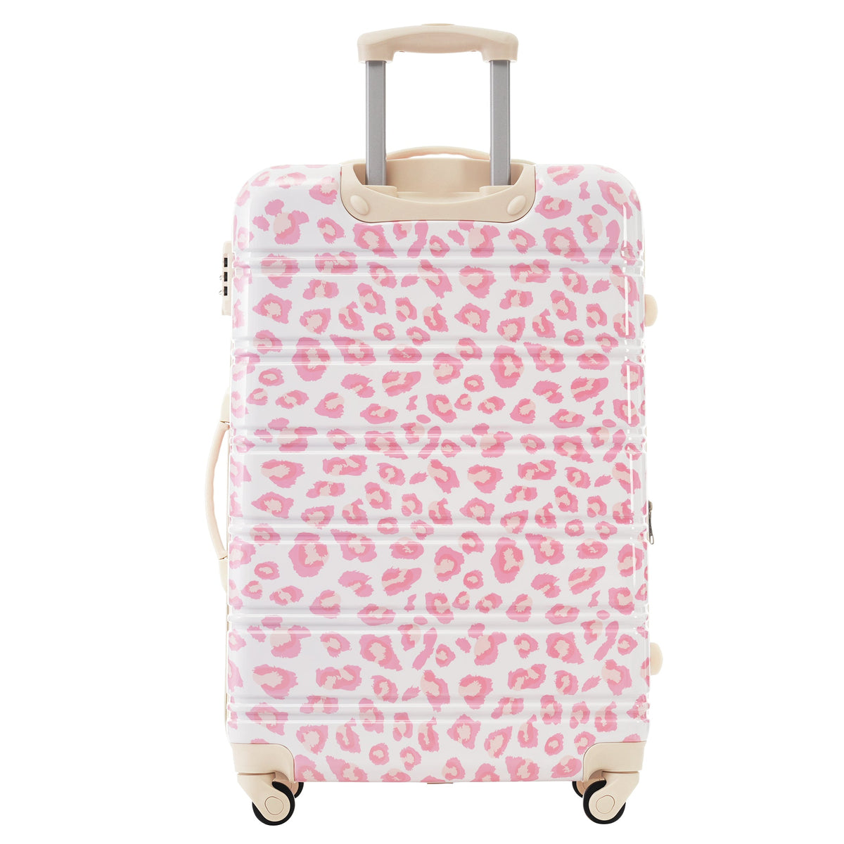 Rashemi 3-Piece Suitcase Set – Pink Leopard – beschrijvingsfoto 10