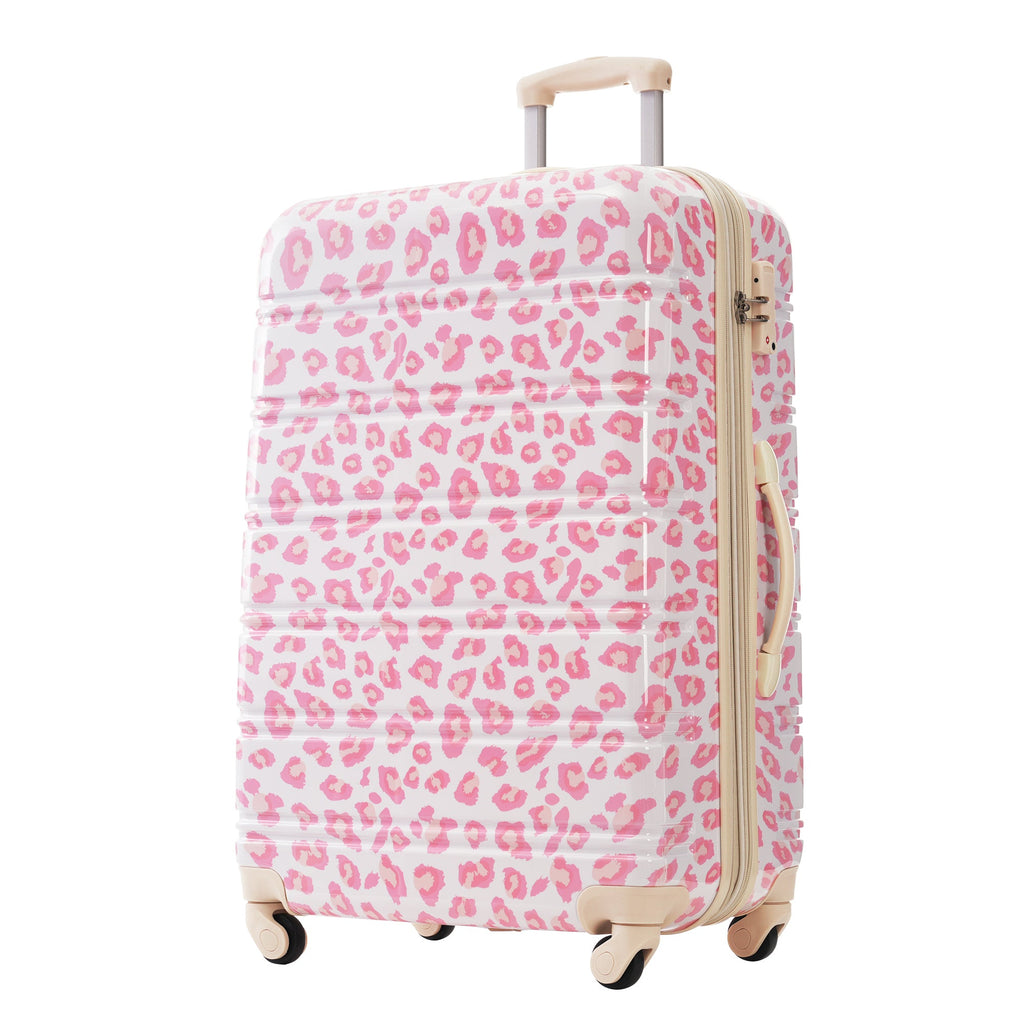 Rashemi 3-Piece Suitcase Set – Pink Leopard – beschrijvingsfoto 11