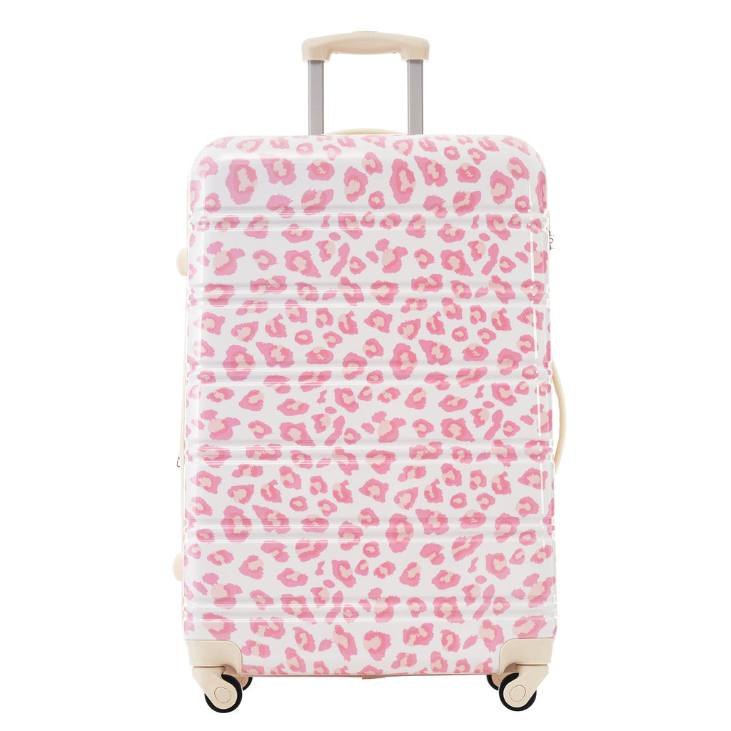 Rashemi 3-Piece Suitcase Set – Pink Leopard – beschrijvingsfoto 12