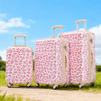 Rashemi 3-Piece Suitcase Set – Pink Leopard – beschrijvingsfoto 5