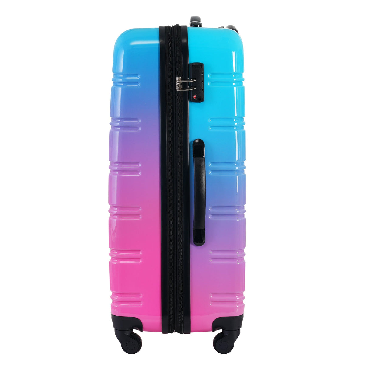 Rashemi 3-Piece Suitcase Set – Blue & Red – beschrijvingsfoto 11