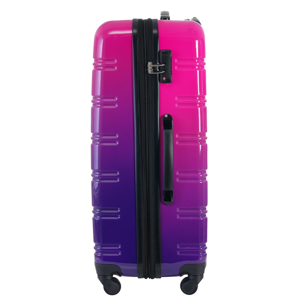 Rashemi 3-Piece Suitcase Set – Purple & Pink – beschrijvingsfoto 1