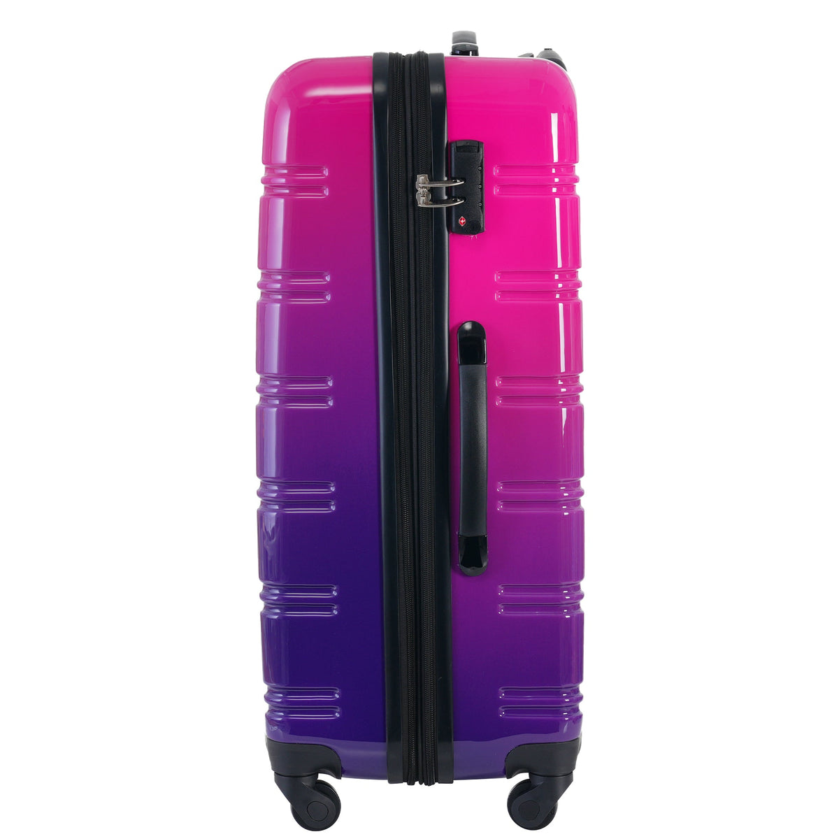 Rashemi 3-Piece Suitcase Set – Purple & Pink – beschrijvingsfoto 1