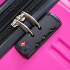 Rashemi 3-Piece Suitcase Set – Purple & Pink – beschrijvingsfoto 4