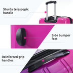 Rashemi 3-Piece Suitcase Set – Purple & Pink – beschrijvingsfoto 9
