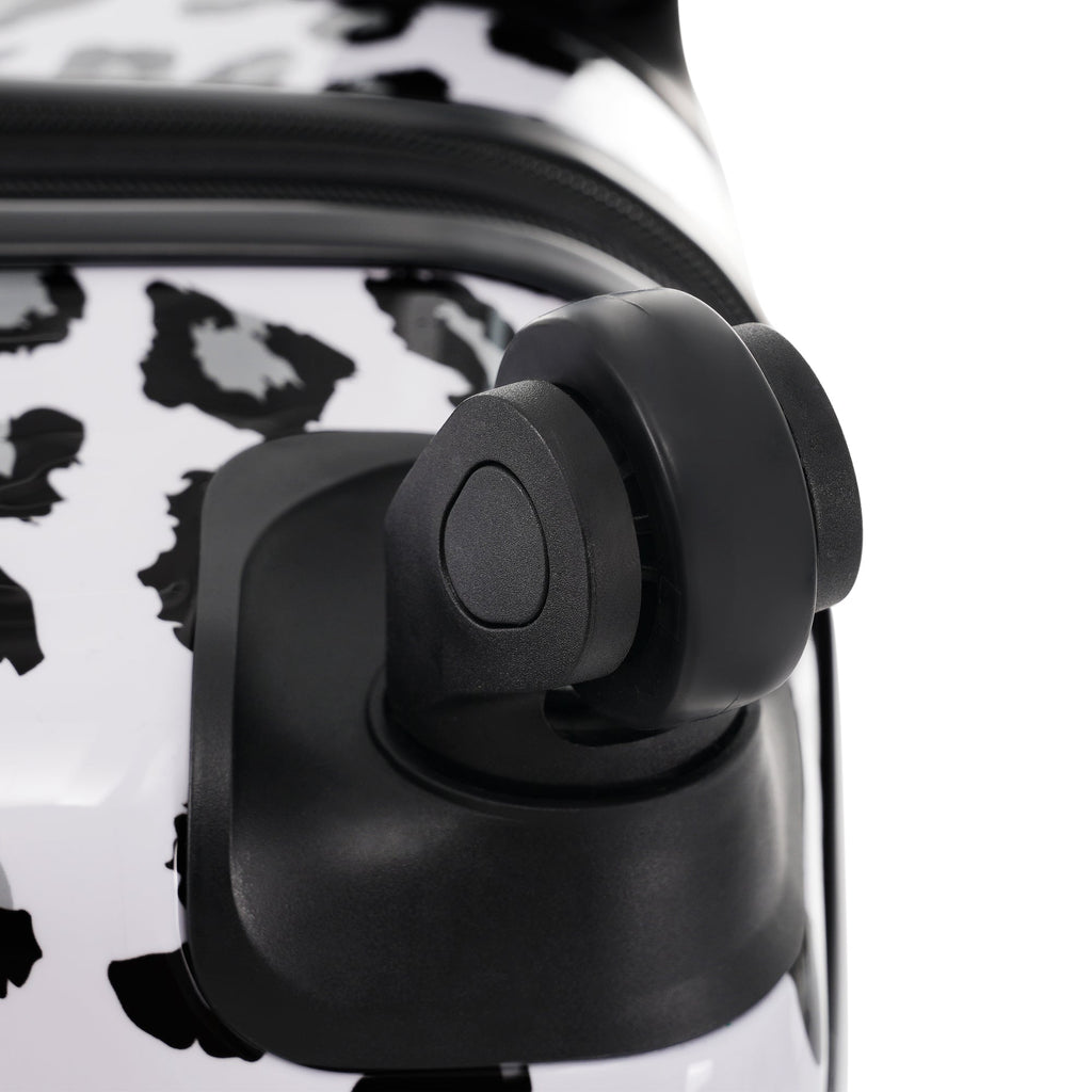 Rashemi 3-Piece Suitcase Set – Black & White Leopard – beschrijvingsfoto 10