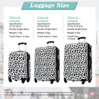 Rashemi 3-Piece Suitcase Set – Black & White Leopard – beschrijvingsfoto 3