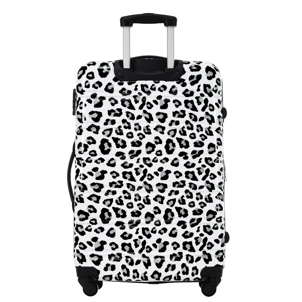 Rashemi 3-Piece Suitcase Set – Black & White Leopard – beschrijvingsfoto 6