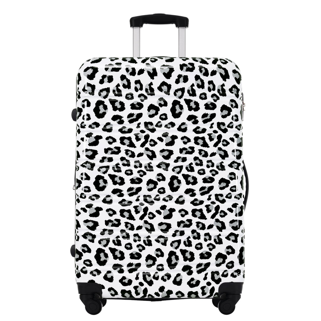 Rashemi 3-Piece Suitcase Set – Black & White Leopard – beschrijvingsfoto 7