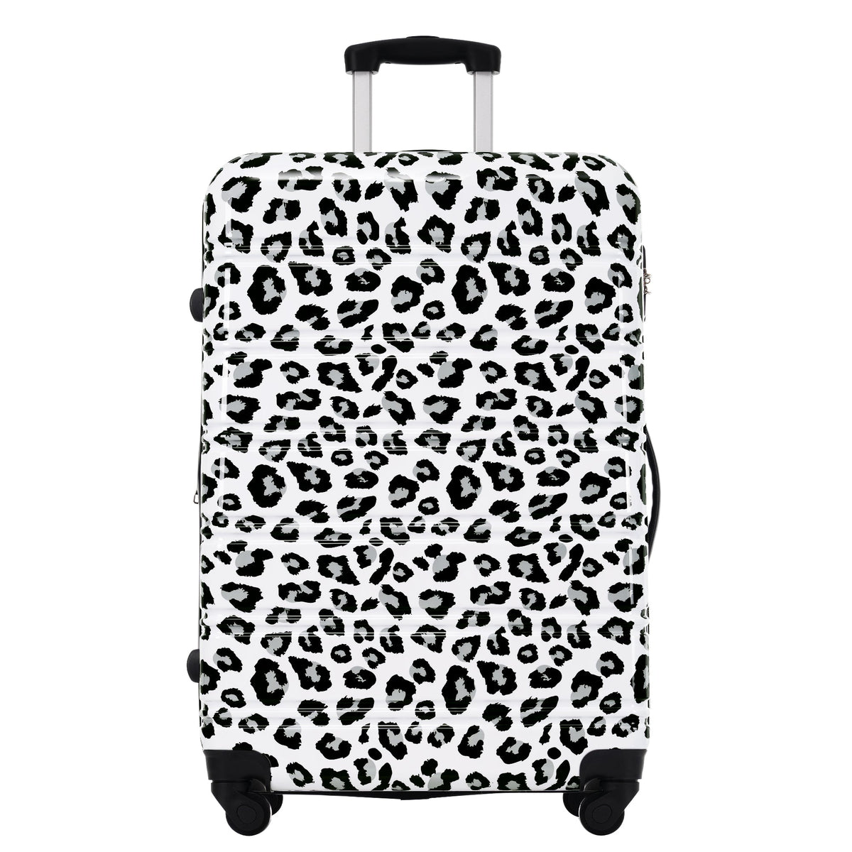 Rashemi 3-Piece Suitcase Set – Black & White Leopard – beschrijvingsfoto 7