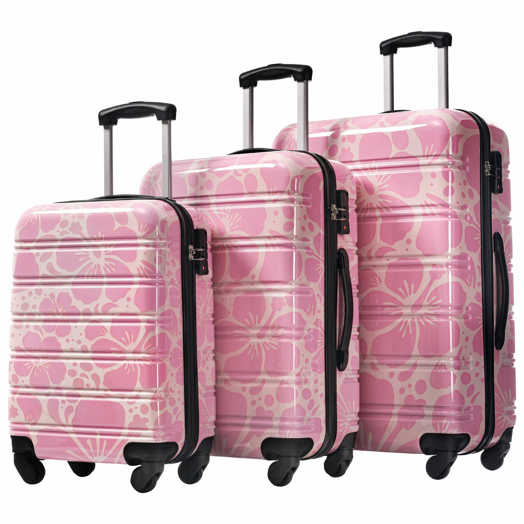 Rashemi 3-Piece Suitcase Set – Pink – beschrijvingsfoto 15