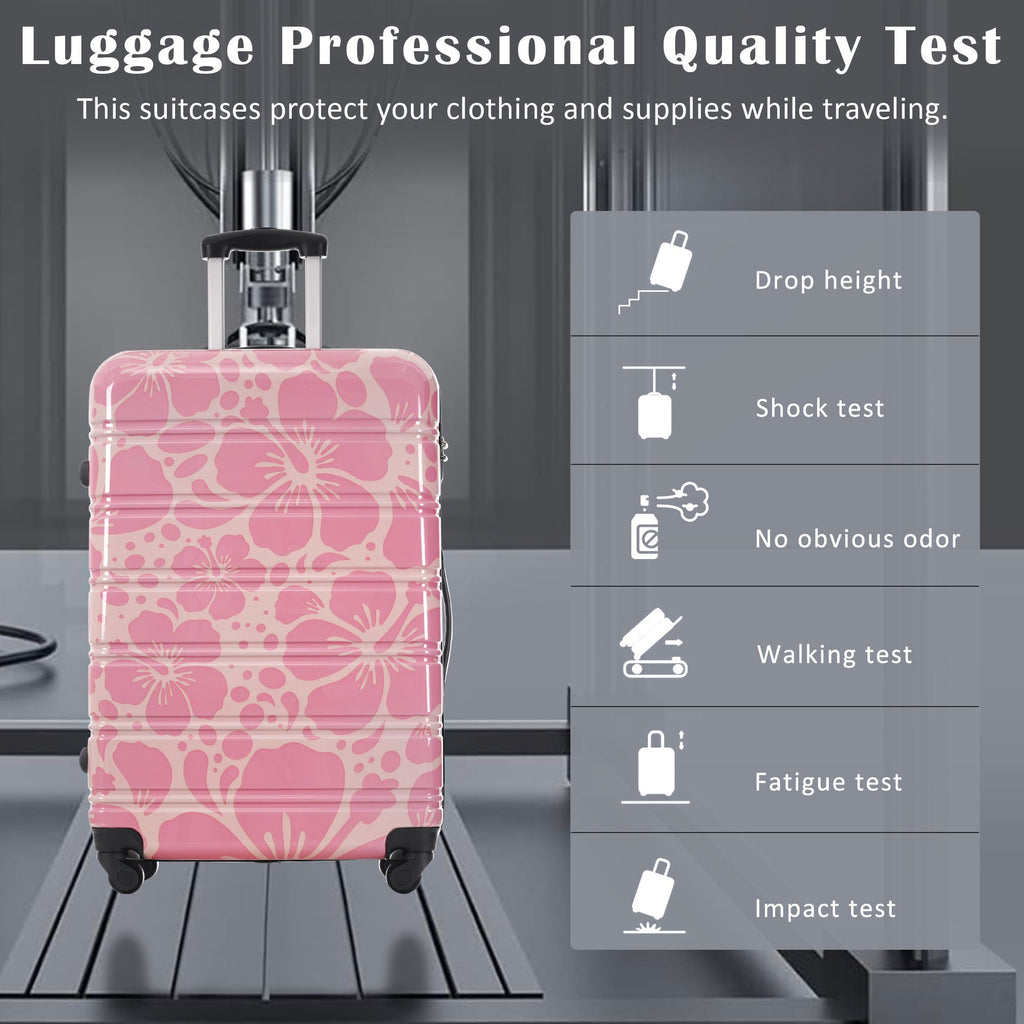 Rashemi 3-Piece Suitcase Set – Pink – beschrijvingsfoto 3