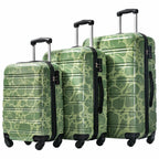 Rashemi 3-Piece Suitcase Set – Green – beschrijvingsfoto 15
