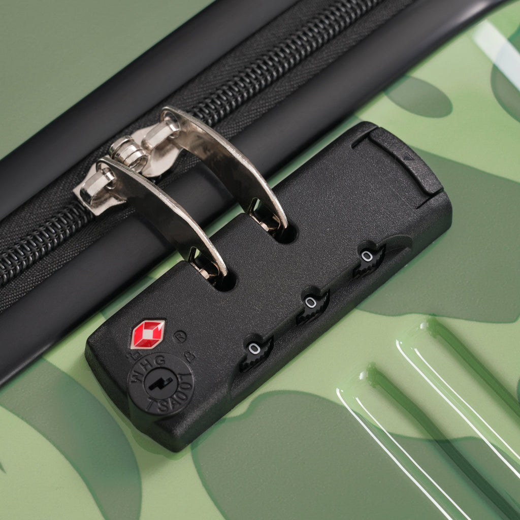 Rashemi 3-Piece Suitcase Set – Green – beschrijvingsfoto 6