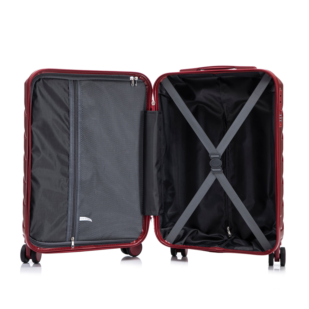 Rashemi Suitcase – Wine Red – productfoto 17 uit beschrijving