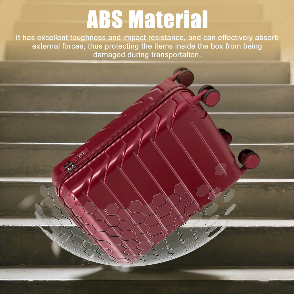 Rashemi Suitcase – Wine Red – productfoto 1 uit beschrijving