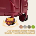 Rashemi Suitcase – Wine Red – productfoto 6 uit beschrijving