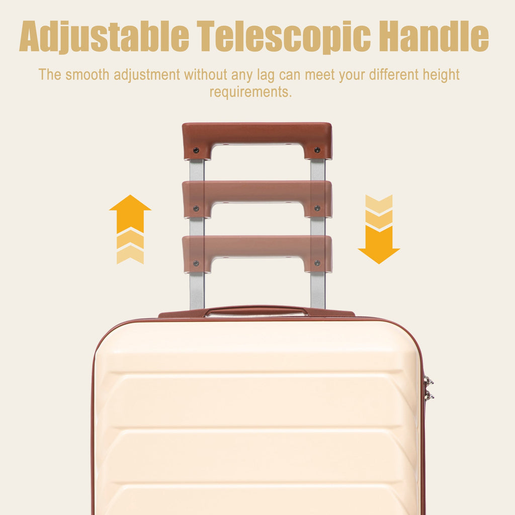 Rashemi Suitcase – Beige – productfoto 3 uit beschrijving