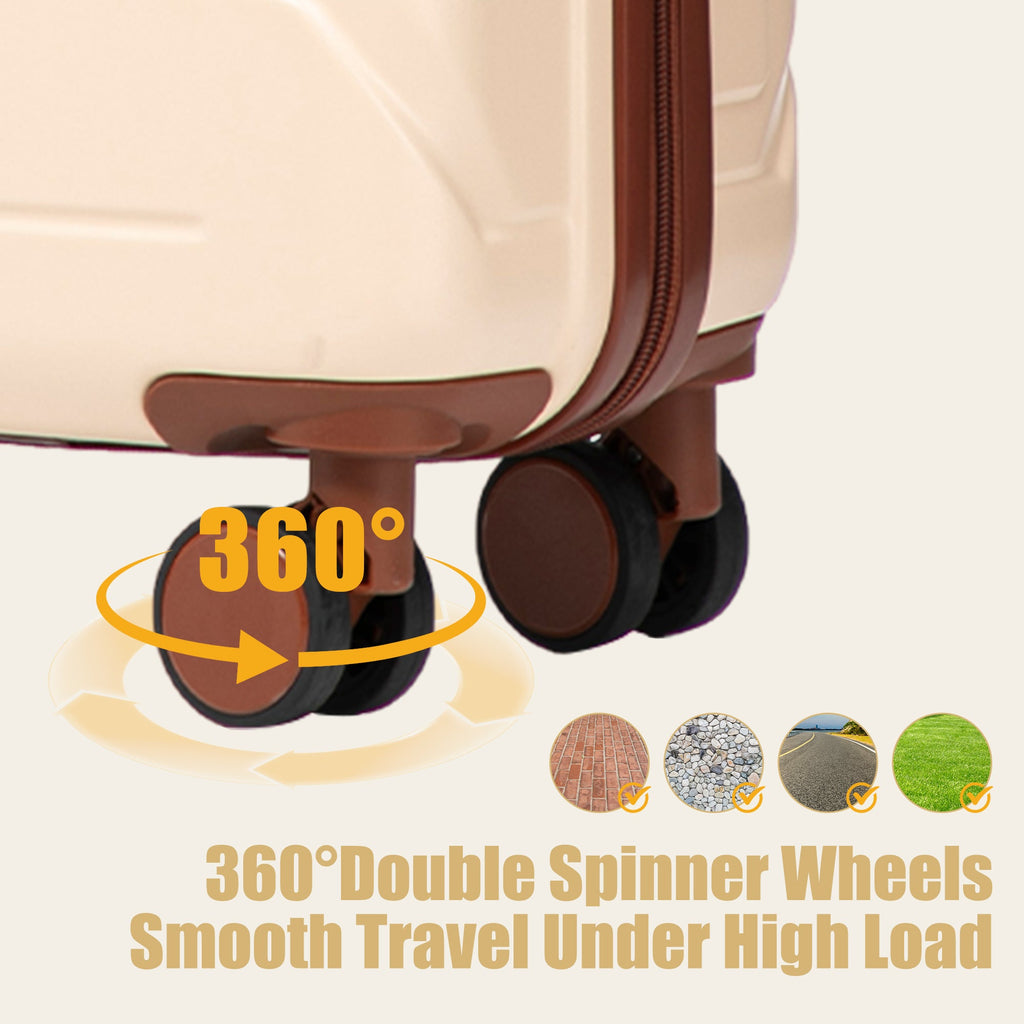 Rashemi Suitcase – Beige – productfoto 5 uit beschrijving
