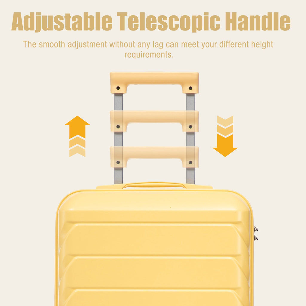 Rashemi Suitcase – Yellow – productfoto 3 uit beschrijving