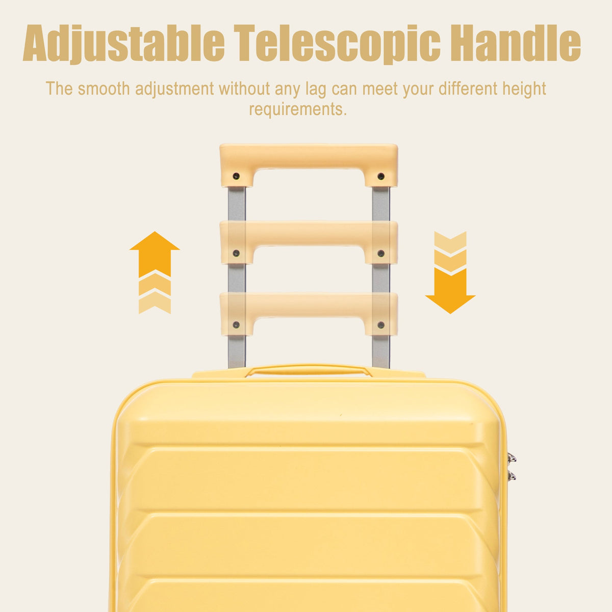 Rashemi Suitcase – Yellow – productfoto 3 uit beschrijving