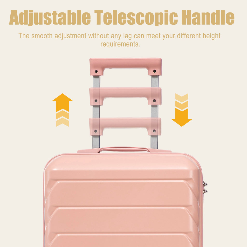Rashemi Suitcase – Pink – productfoto 3 uit beschrijving