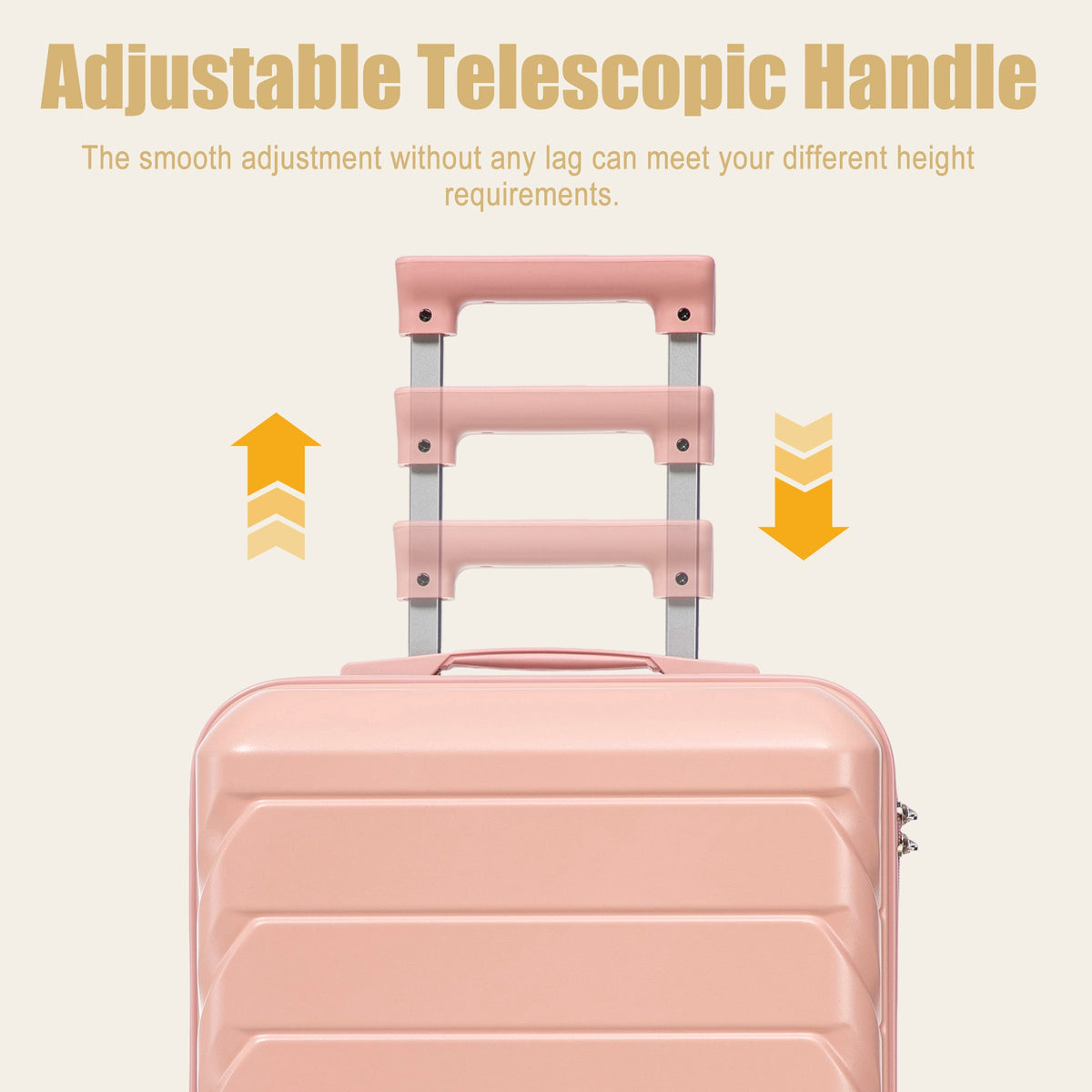 Rashemi Suitcase – Pink – productfoto 3 uit beschrijving