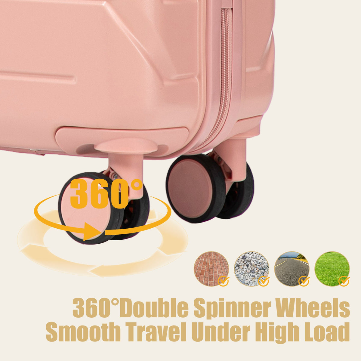 Rashemi Suitcase – Pink – productfoto 5 uit beschrijving