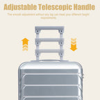 Rashemi Suitcase – Silver – productfoto 3 uit beschrijving
