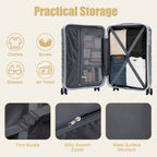 Rashemi Suitcase – Silver – productfoto 6 uit beschrijving